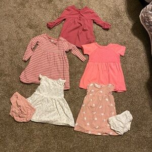 12m Casual Dress Bundle, 5ct